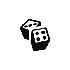 table dice icon sign vector