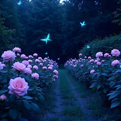 Colorful flowers blooming in a vibrant garden and park setting