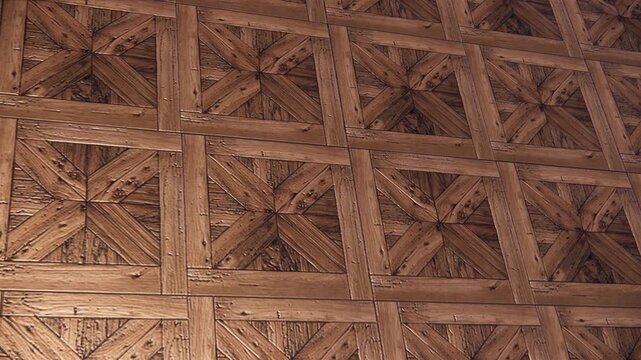 wood geometric pattern parquet texture animation
