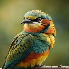 Beautiful bee-eater bird 
