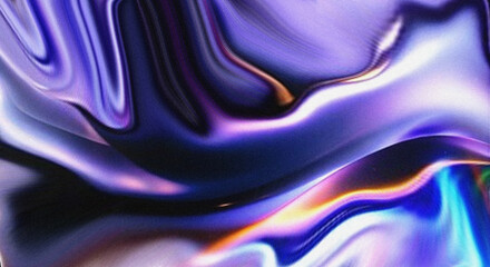 Abstract swirling fluid art with metallic sheen and grainy texture