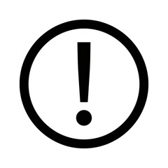 Black circle with a vertical line inside isolated on transparent background