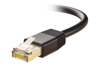 Ethernet cable isolated on suitable background 2