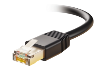 Ethernet cable isolated on suitable background 2