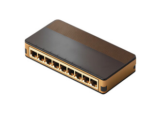 Network switch isolated on suitable background