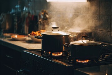 Empty open electric oven. New oven. Door open and light on.