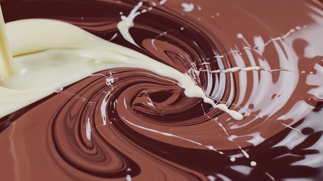 Rich, velvety chocolate swirls being poured into a golden bar and flowing onto a wooden spoon in a waiting bowl, illuminated by a soft candle glow, inviting buyers to tap into their inner desire.