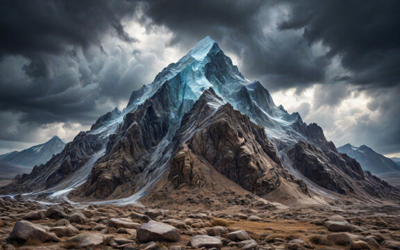 Majestic Mountain Peak - Powered by Adobe