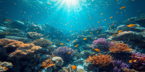 Wicker Basket with Colorful Textiles