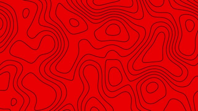 Vibrant Red Wave Animation: Dynamic Abstract Motion Graphics for Modern Projects