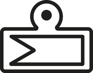 Obraz premium Cutting Board Outline Vector Icon