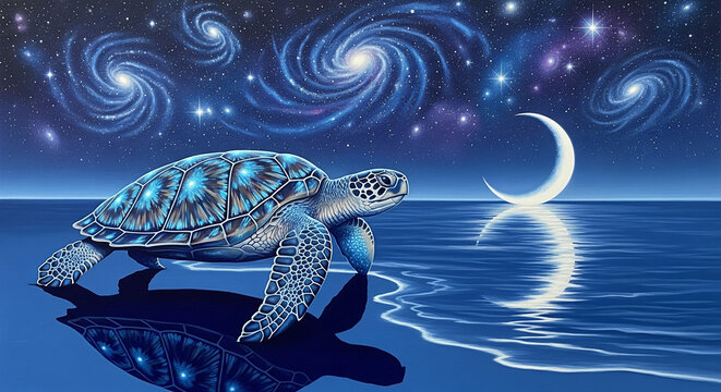 turtle fantasy on the beach