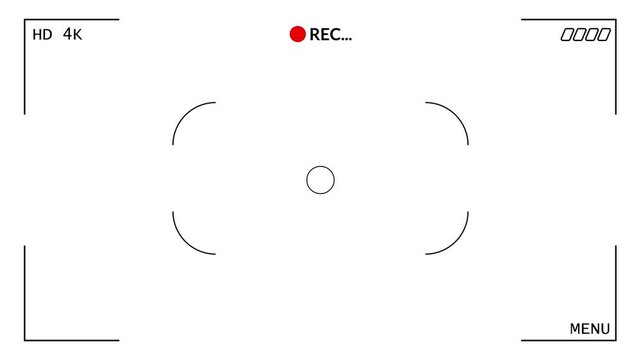 Camera recording screen viewfinder display interface