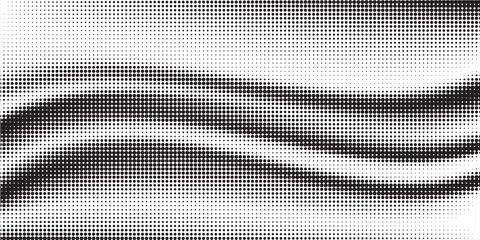 Grunge halftone gradient background. Faded grit noise texture. White and black sand wallpaper. Retro pixelated backdrop. Anime or manga style comic overlay. 