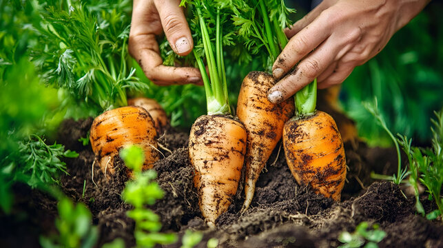 hand picking up potatoes