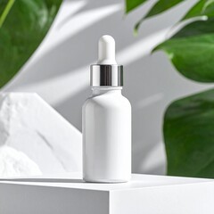 Small White Dropper Bottle 