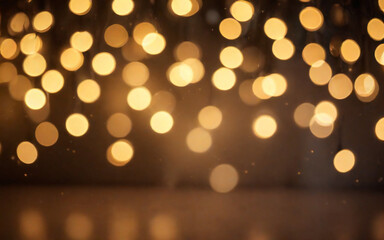Blurred Golden Light Bokeh