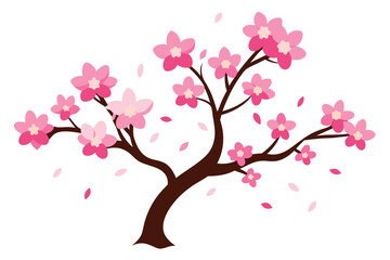 Fototapeta premium Pink blossoms on a tree