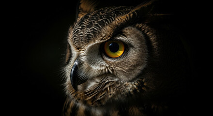 eagle owl portrait