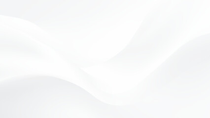 Elegant white gradient flowing abstract background for creative design use