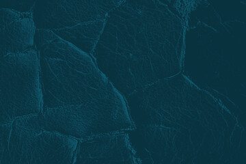 Distressed Blue Leather Background Texture.