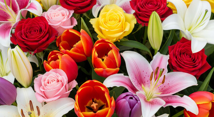 beautiful colorful floral background