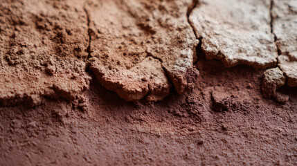 “Macro shot of raw clay surface, ideal for ceramic and pottery-related visuals.”