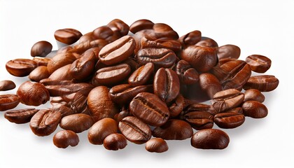 Obraz premium Coffee Beans On Transparent Background Png File