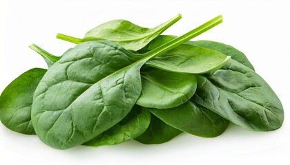 Obraz premium Spinach Isolated Full Depth Of Field
