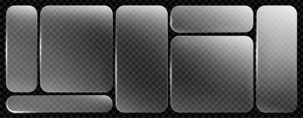 Frame effect liquid box glass background text and rectangle digital button. Icon plastic dark with frame design and effect liquid elements for circular abstract. Design flare aesthetic