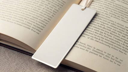 Bookmark between book pages mockup reading mockup paper mockup stationery mockup book mockup page mockup placeholder mockup library mockup study mockup minimalist mockup background image