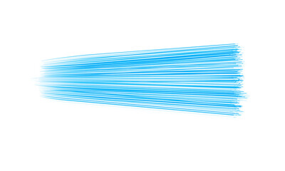 Sky blue neon light straight line isolated on transparent background. glowing sparkle effect. bright laser stripe for design and decoration. electric energy