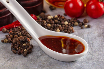 Black pepper sauce for meat