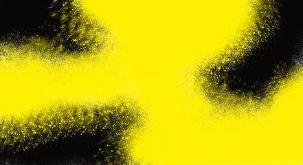 Fotobehang Geel Abstract dirty grunge background in black and yellow  © Graphenic