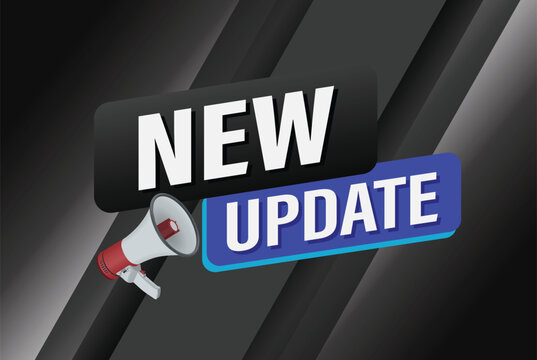 new update poster banner graphic design icon logo sign symbol social media website coupon