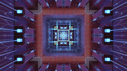 Seamless tunnel video vj loop screensaver for relaxing visual experience