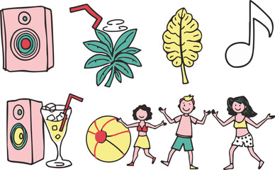 Vintage Style Mountain, Compass, and Campervan Graphics