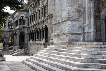 Fragment of the facade of the Nurosmaniye Mosque, Istanbul.