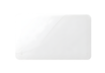 “Blank White Plastic Card Mockup Isolated on Transparent Background PNG – Credit, Gift, ID & Business Card Template”