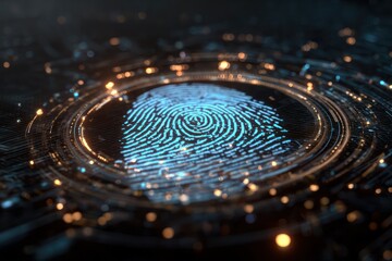 Cyber Authentication Technology Fingerprint Scanning Process