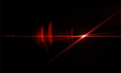 Abstract red light flare effect on black background for graphic design and photography 89.63537906137184
