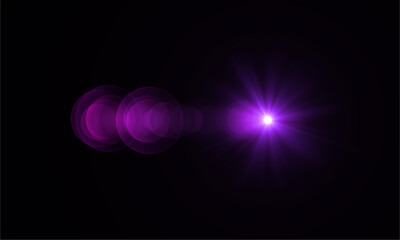 Stock purple light flare effect photography lens flare overlay background for your design