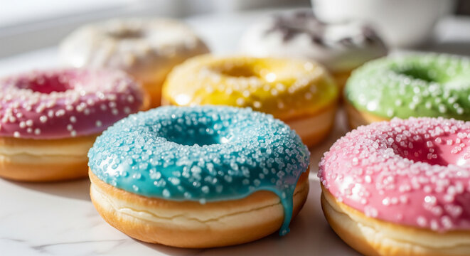 donuts with icing sugar
