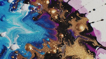 Chocolate Cake with Watercolor Painting and Golden Brushstrokes Sizzles on Table, Capturing the Concept of Indulgence and Celebration Perfect for Advertising Sweet Treats, Promotions.