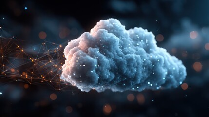 Dynamic Motion Background Cybersecurity Cloud Computing Tech