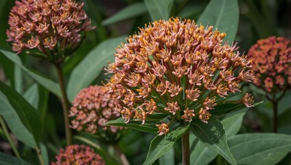 Orangerie, tropical flowers close-up
