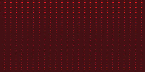 Halftone  pattern dot background. Gradient faded dots. Red color circle isolated on dark red backdrop. Vector illustration.