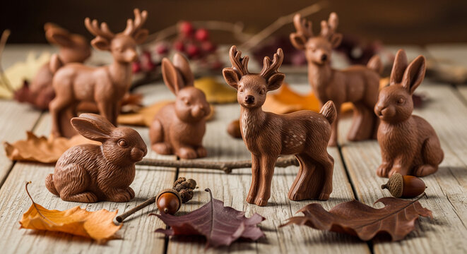 chocolate in the shape of a cute doll