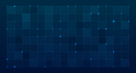 HUD grid tech interface. Tech dashboard background with blue digital grid © Art_Stars