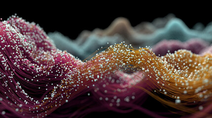 Futuristic data visualization with glowing graphs, holographic charts, and dynamic digital elements, conveying insight, analysis, and advanced technology in a sleek modern style.
